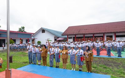 Upacara Senin 18 September 2023, dirangkaikan dengan Pelantikan Pengurus OSIS yang baru dengan masa jabatan 2023/2024